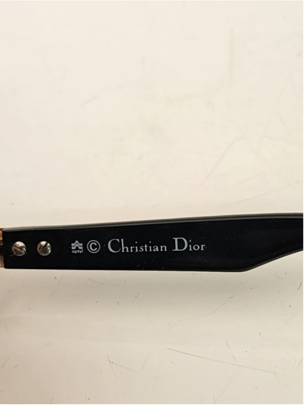 CHRISTIAN DIOR NWT 2320 Vintage Black & Gold Oversized Gradient Sunglasses 64 mm - Picture 13 of 13